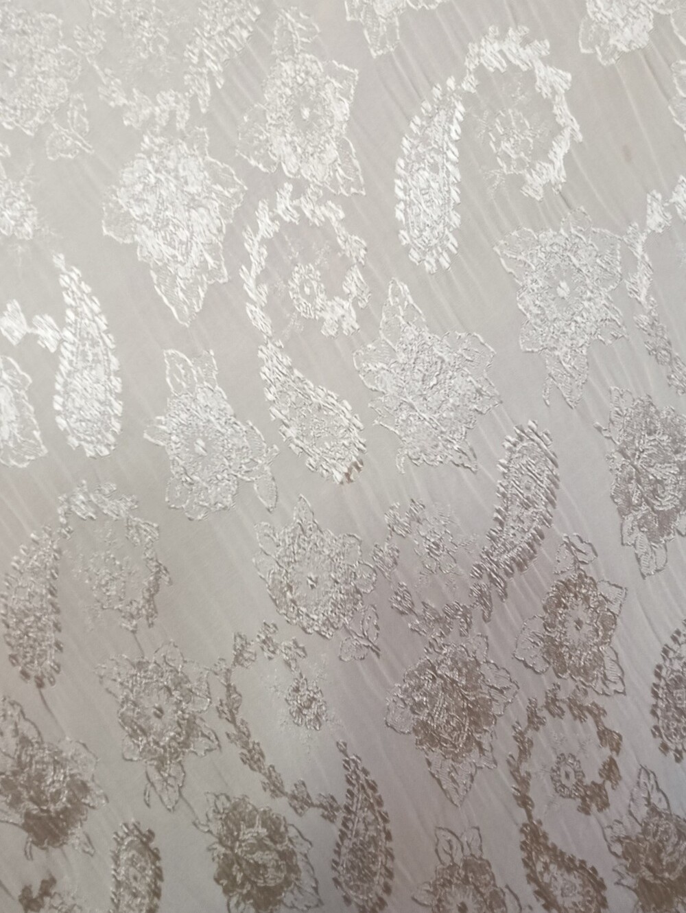 Vintage ALGO Ivory Paisley Jacquard Bias Cut Maxi Dress Size 12 Bridal Shower - Picture 12 of 12